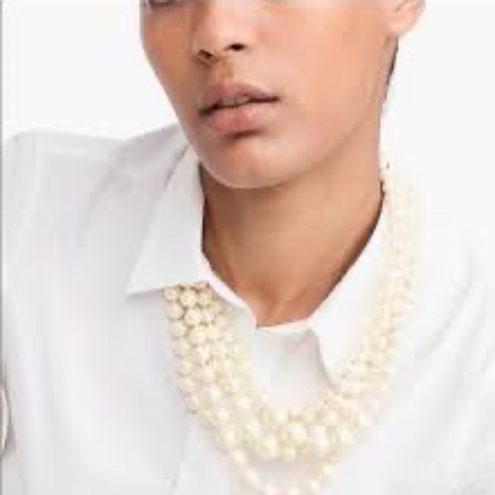 J. Crew Cream Pearl Necklace